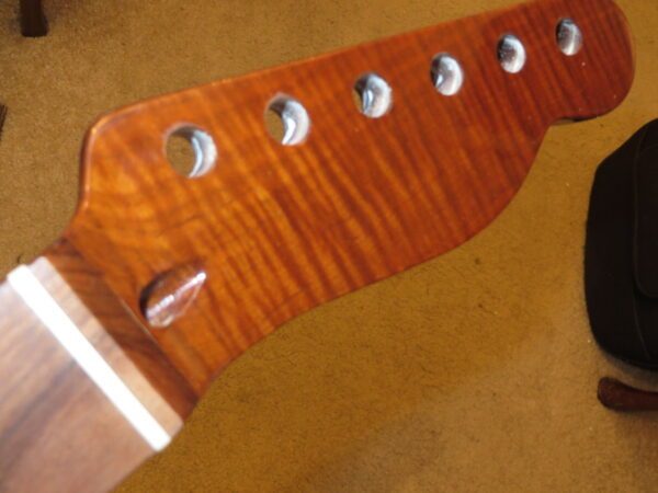 roasted curly maple neck head back